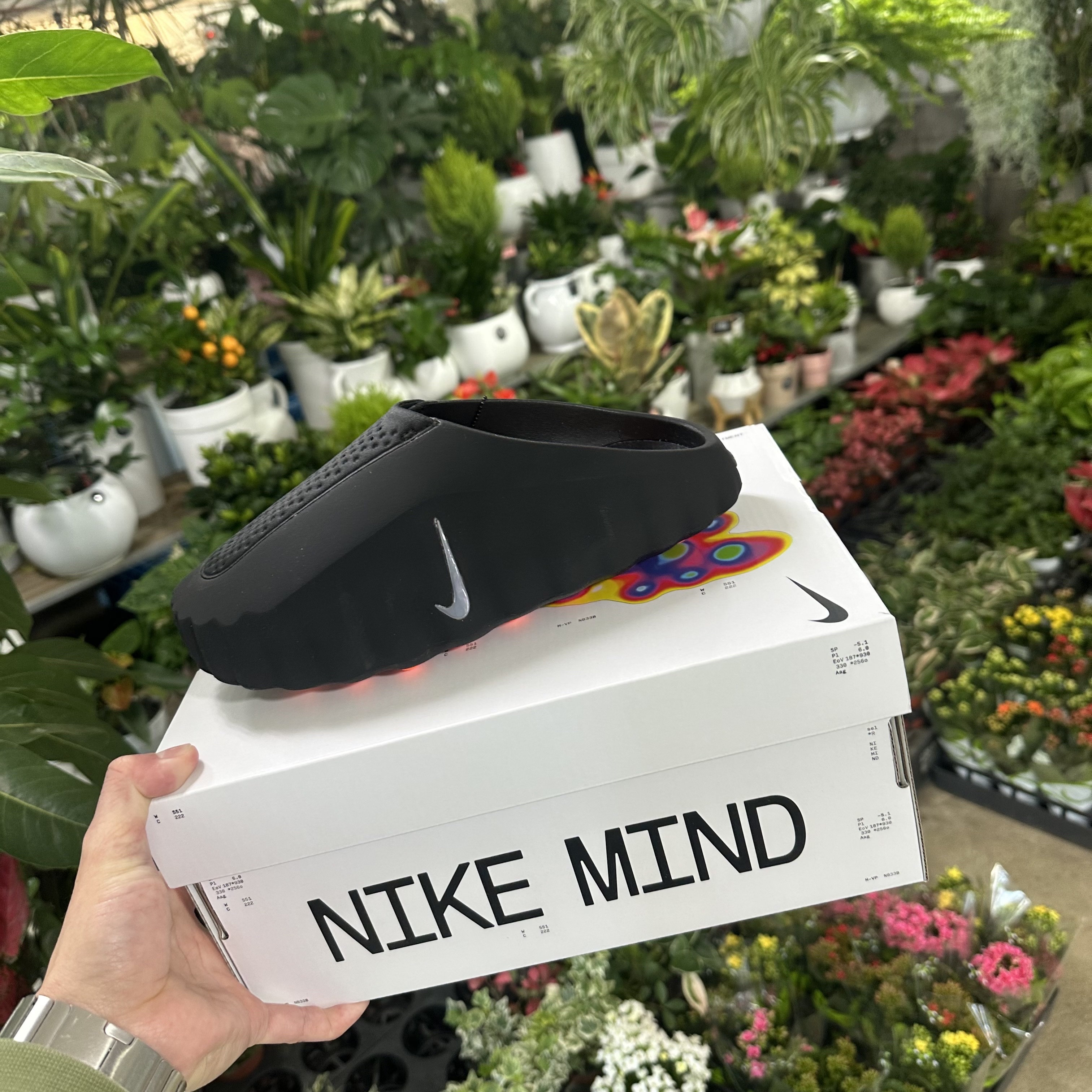 Nike Mind 001 Black Chrome 착용 스타일