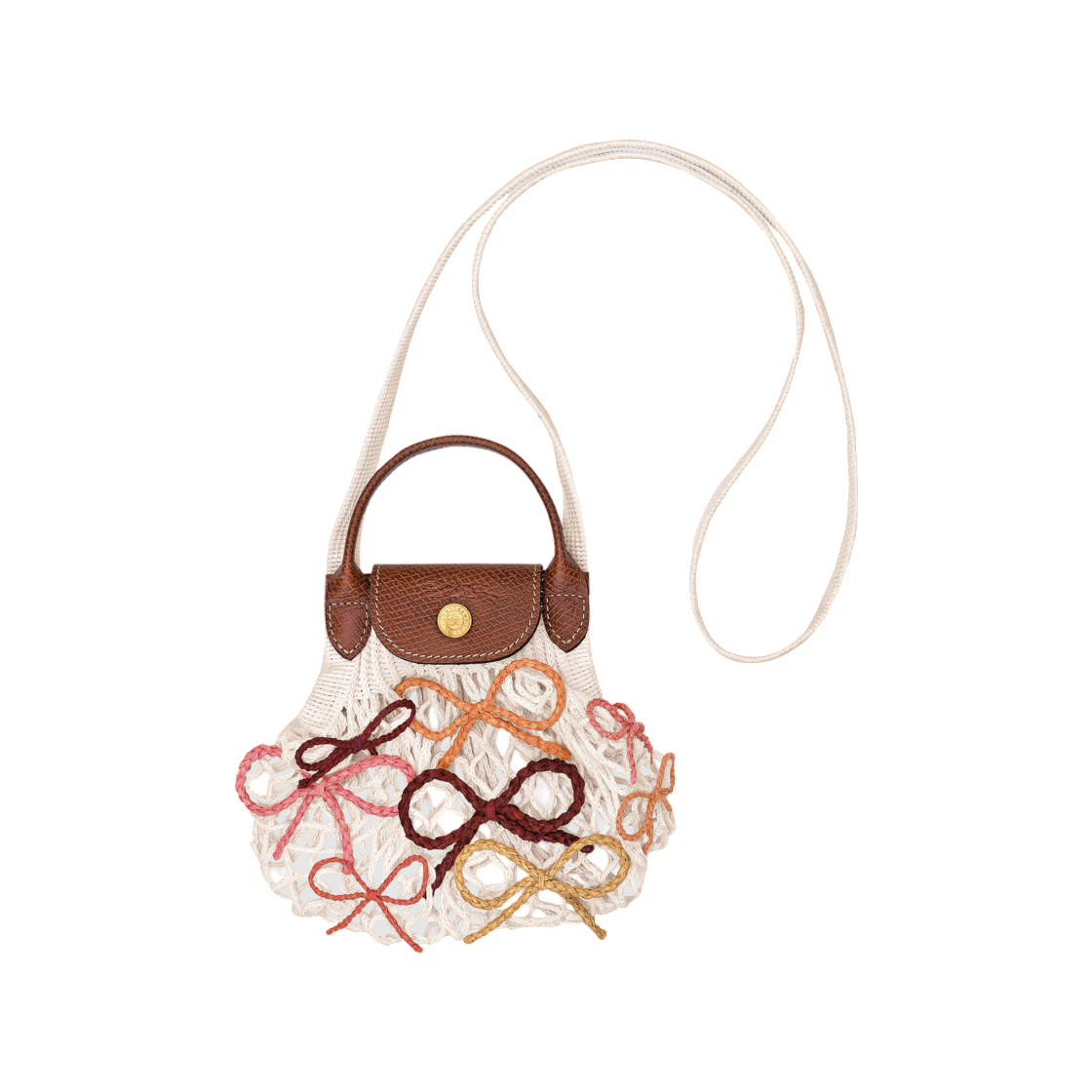롱샴 르 플리아쥬 컬렉션 메쉬 백 에크루(Longchamp Le Pliage Collection Mesh Bag Ecru) - 1