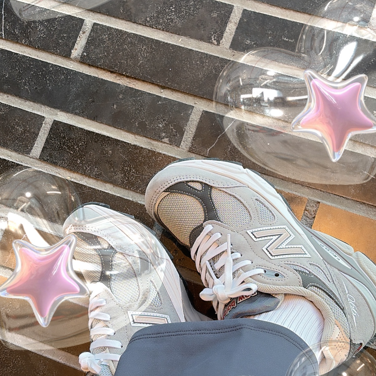 New Balance 990v3 Made in USA Grey - D Standard 착용 스타일