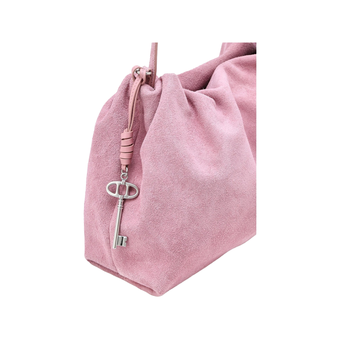 아떼 바네사브루노 액세사리 무스 핑크 스웨이드 복조리 숄더백 M 핑크(Athe Vanessabruno Acc Mousse Pink Suede Drawstring Shoulder Bag M Normal Pink) - 5
