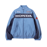 Honda Piping Motorcycle Blouson Jacket Light Blue