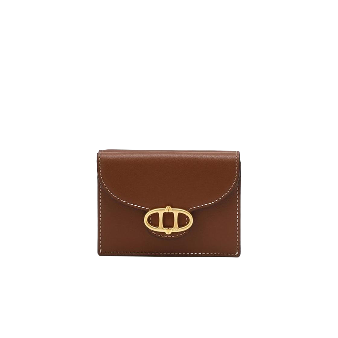 AAHO6E427W2 Athe Vanessabruno Acc Brown Leather Tri-Fold Bill Wallet Normal Brown