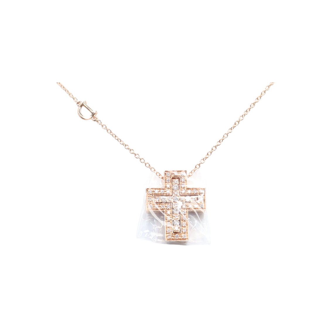 다미아니 20083492 18K핑크골드 0.38캐럿다이아 벨에포크 19x16MM 스몰 목걸이aa60017(DAMIANI Belle Epoque Small Necklace in 18K Pink Gold with 0.38 Carat Diamonds)