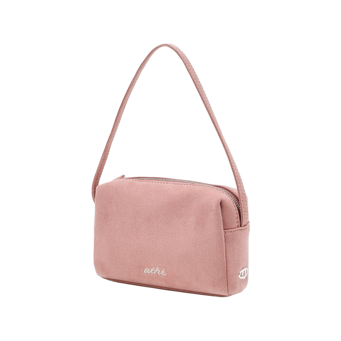 AAWA6E013P2 Athe Vanessabruno Acc Pink Suede Fabric Mini Tote Bag S Normal Pink