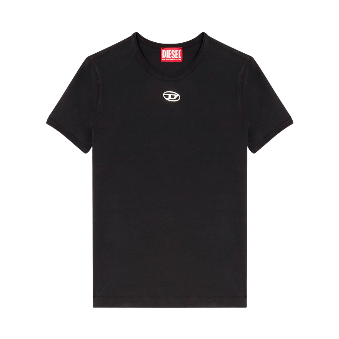 A199170AHQH-900 (W) Diesel T-Uncutieslong-Od Slim-Fit T-Shirt Black