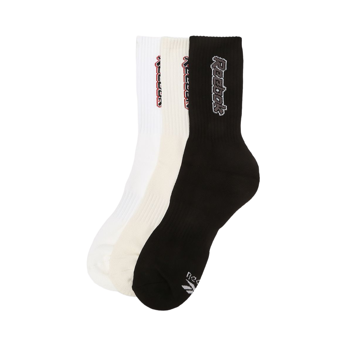 RESS5FY02WT/1000005586 Reebok 2000'S Logo Socks White Ivory (3 Pack)