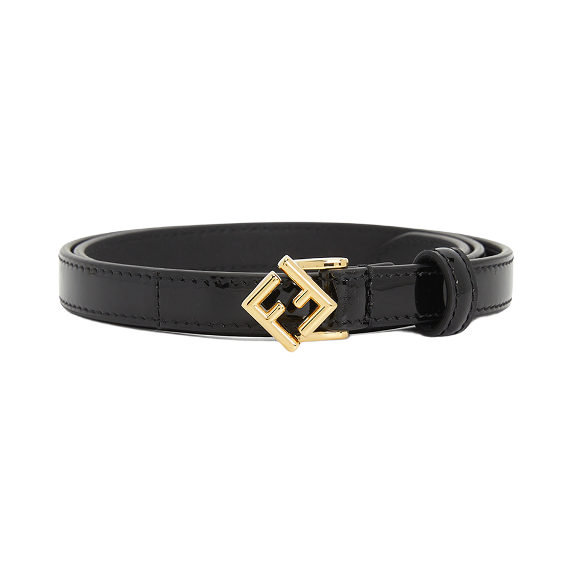 (W) 펜디 FF 다이아몬드 벨트 블랙((W) Fendi FF Diamonds Belt Black)