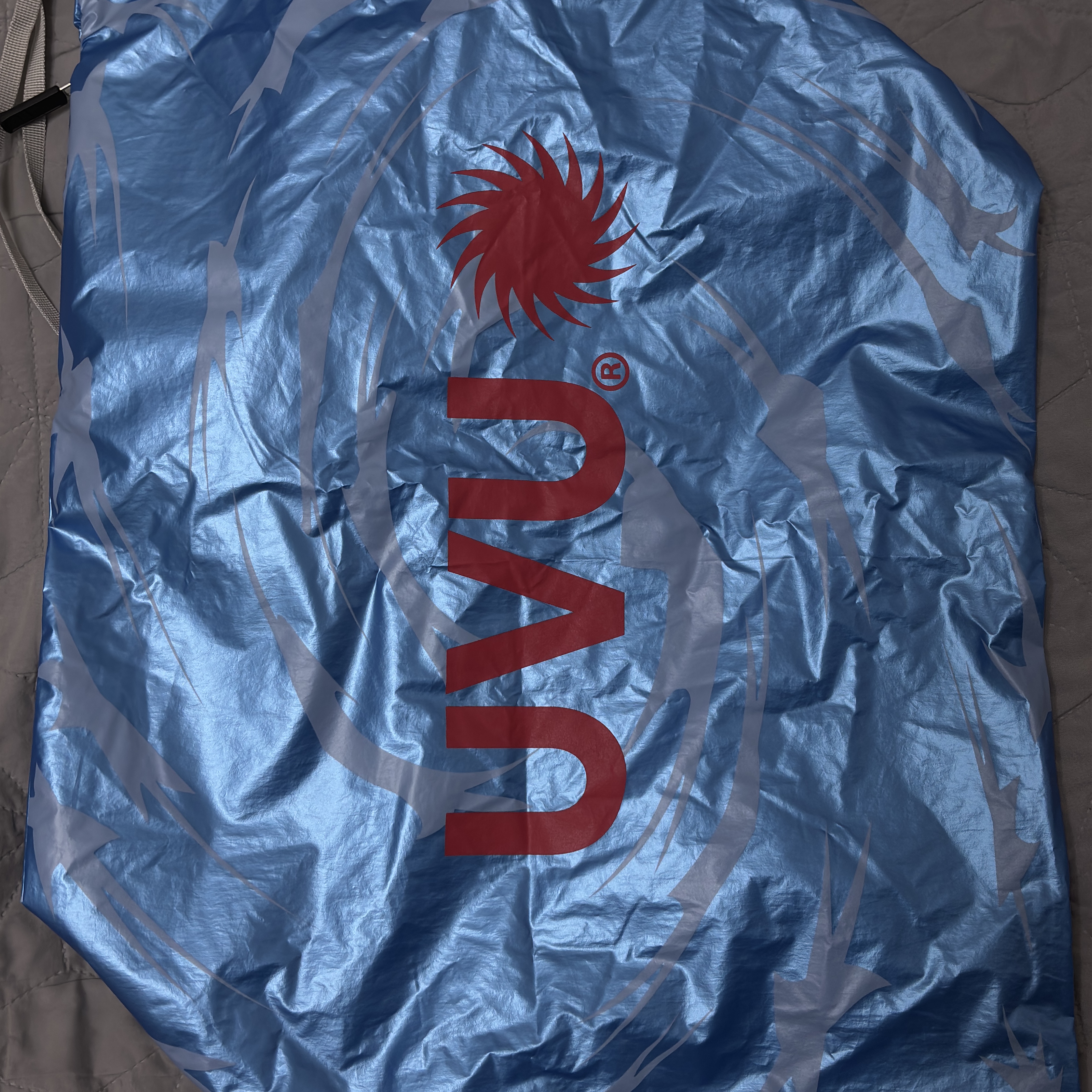 UVU Chicago 25 Racing Bag Blue 착용 스타일