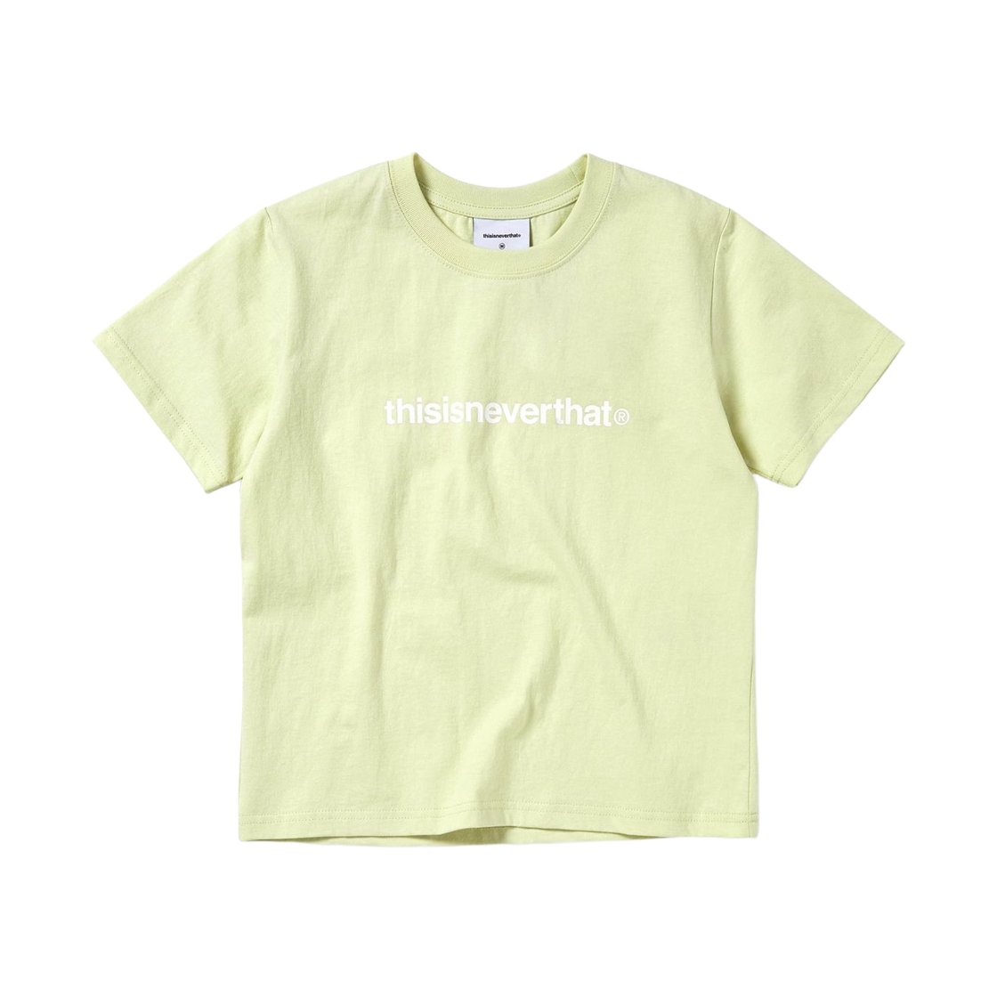 (W) 디스이즈네버댓 T-로고 티셔츠 옐로우 그린((W) Thisisneverthat T-Logo T-Shirt Yellow Green) - 1