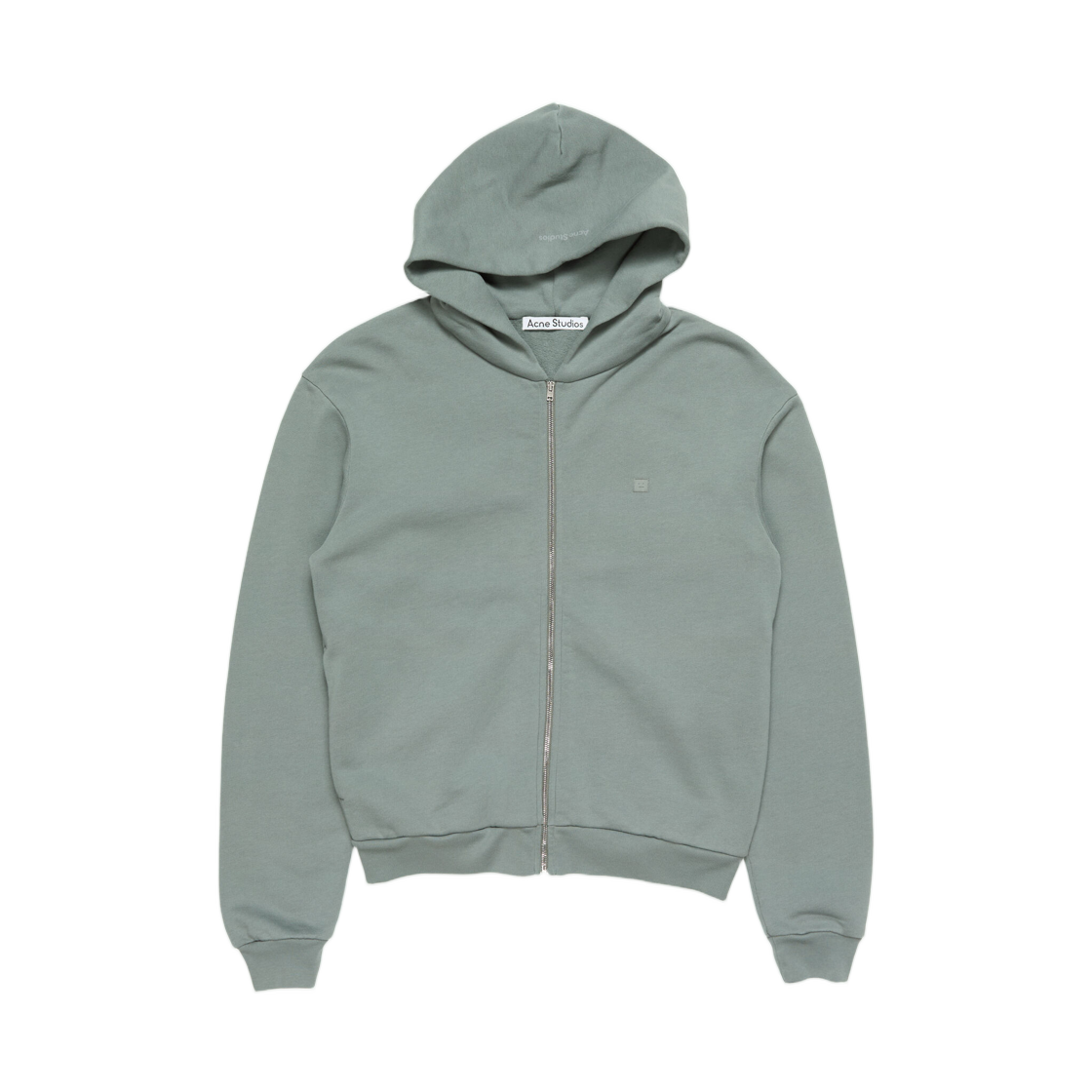 CI0185-AA7 Acne Studios Hooded Zipper Sweater Stone Grey