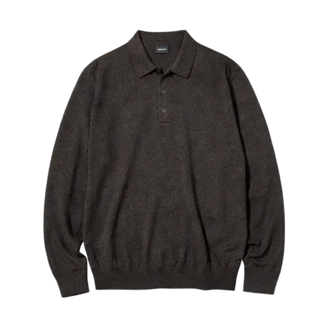 478537-37 Uniqlo Merino Knit Polo Sweater Brown - JP