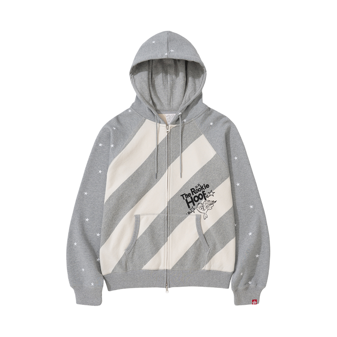 테켓 X 마이 리틀 포니 럭키 포니 집업 후디 멜란지 그레이