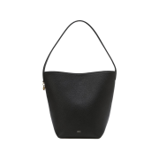 Athe Vanessabruno Acc Panier Black Leather Panier Bucket Bag S Black