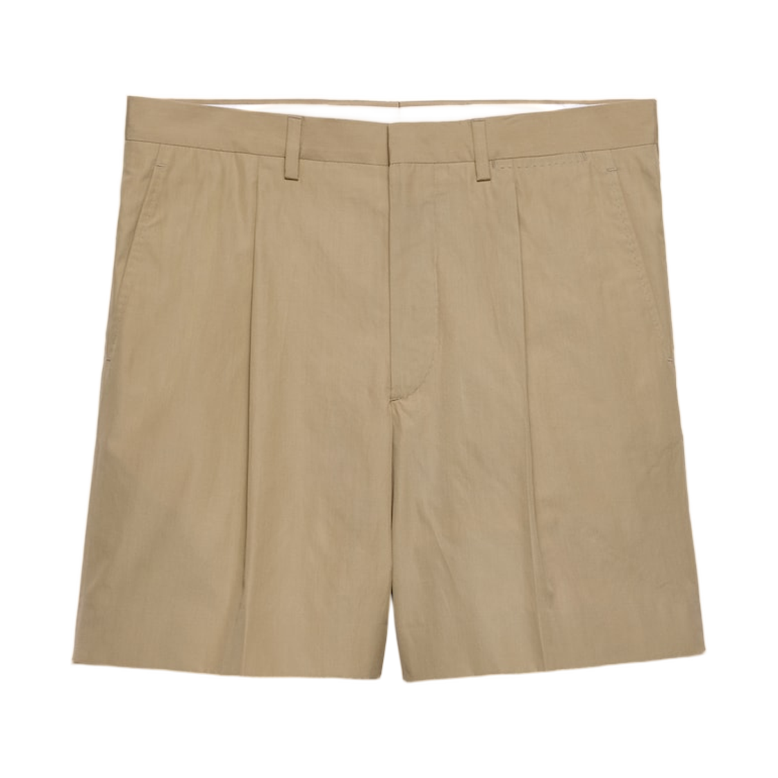UP0424-1XV2-F034X Prada Cotton Bermudas Beige