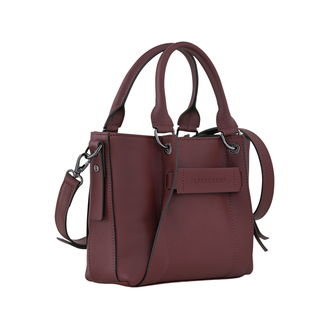 롱샴 롱샴 3D S 핸드백 버건디(Longchamp Longchamp 3D S Handbag Burgundy) - 2
