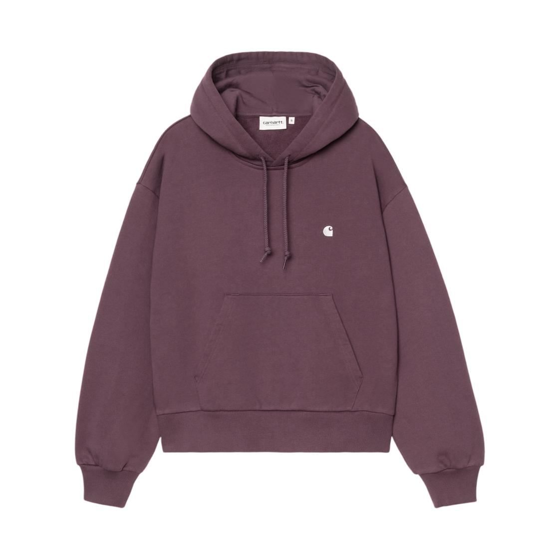 (W) 칼하트 WIP 후드 케이시 스웨트셔츠 코지 퍼플 실버((W) Carhartt WIP Hooded Casey Sweatshirt Cozy Purple Silver) - 1