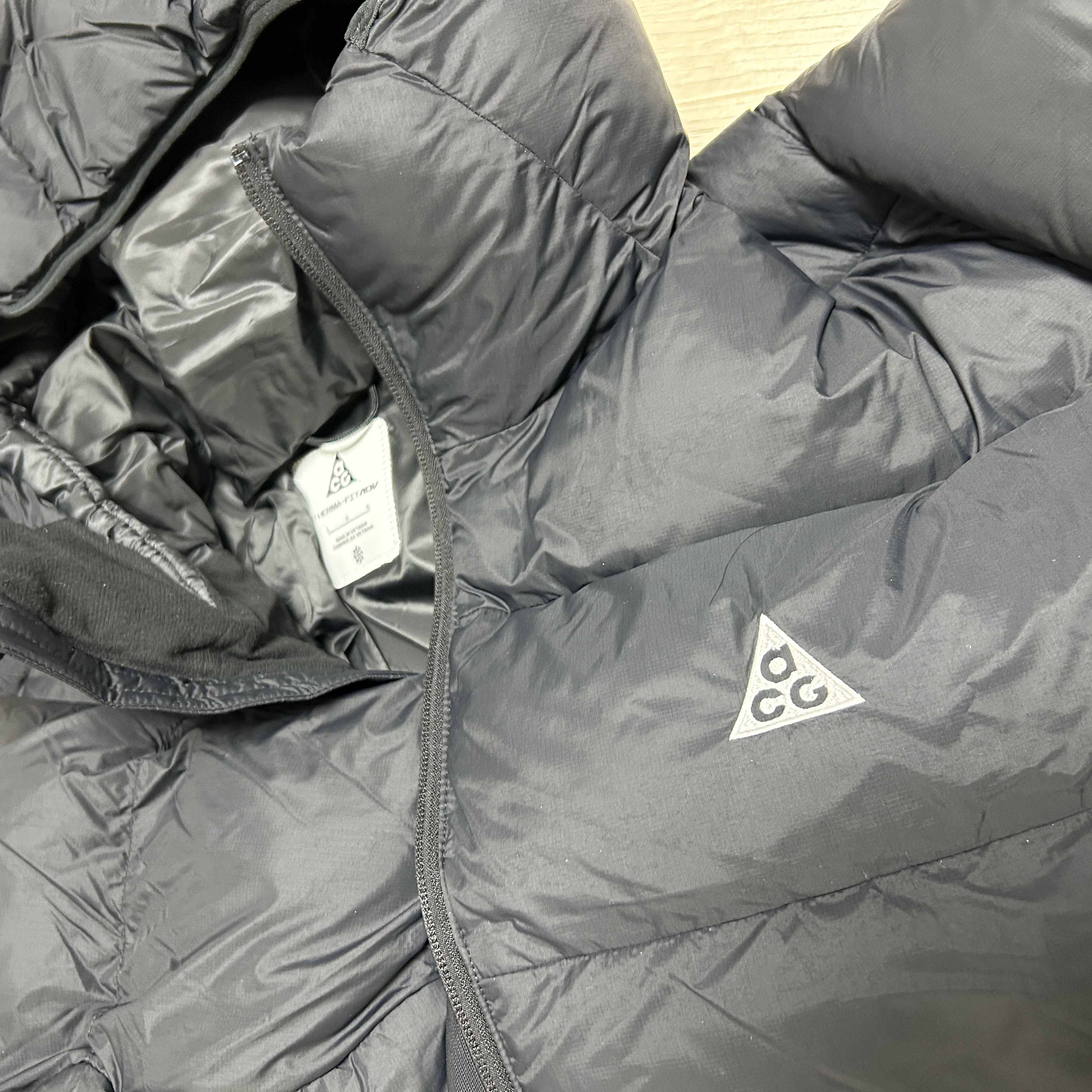 Nike ACG Therma-Fit ADV Lunar Lake Loose Hooded Jacket Black Summit White - Asia 착용 스타일 - 1