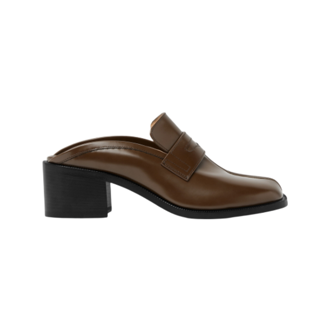 (W) 메종 마르지엘라 타비 시티 로퍼 뮬 우드((W) Maison Margiela Tabi City Loafer Mule Wood) - 1