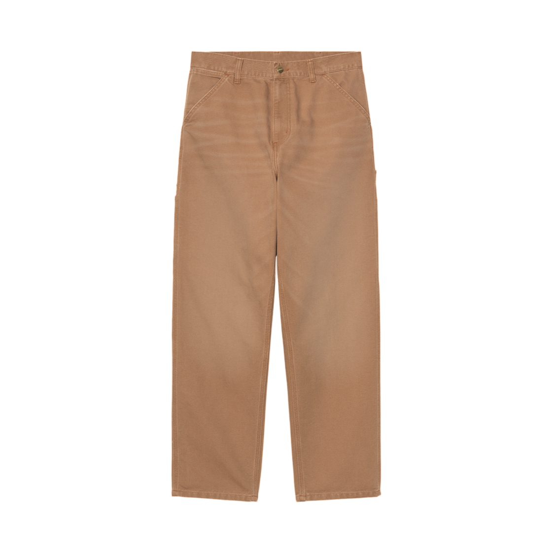 I034798-HZ-4O Carhartt WIP Single Knee Pant Hamilton Brown Stone Canvas