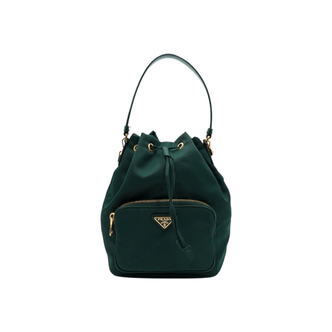 프라다 1BH038 그린 리나일론 골드메탈 버킷 토트백 겸 숄더백 크로스백aa59859(Prada Green Re-Nylon Gold Metal Bucket Tote & Shoulder Bag) - 1