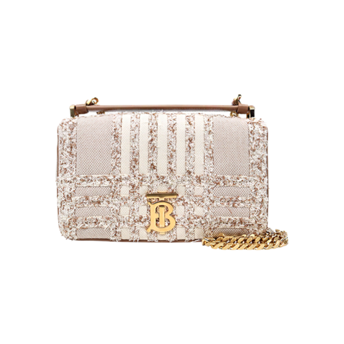IT8IV6QUQWJL Burberry Beige Canvas Lola Shoulder Bag C-A46139