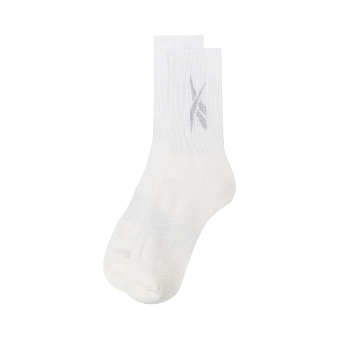 리복 토널 벡터 포인트 미들 크루 삭스 화이트(Reebok Tonal Vector Point Middle Crew Socks White)