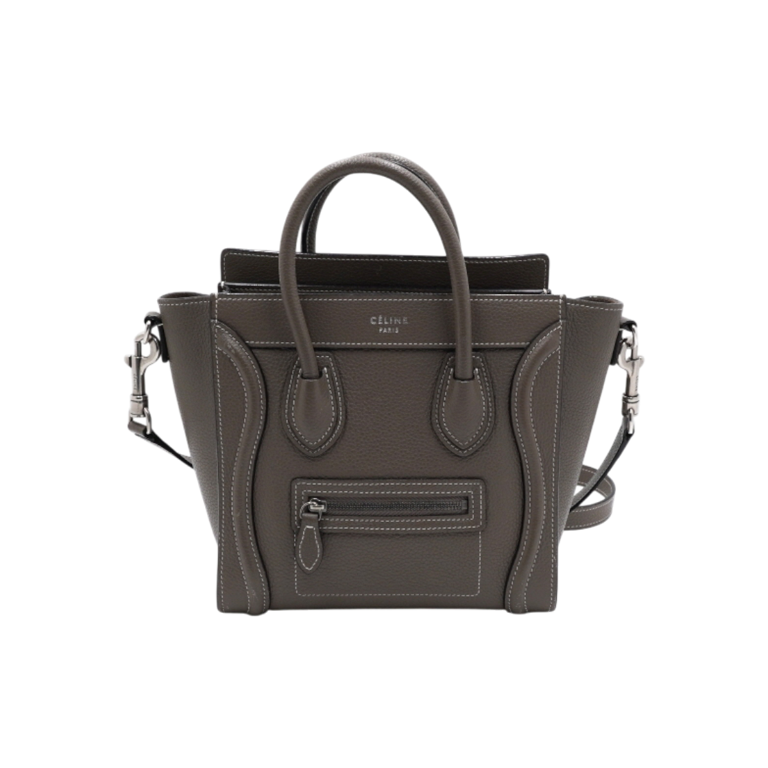 ITINQK3G47WR Celine 168243DRU Souris Color Luggage Nano Tote & Shoulder Bag