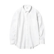 Uniqlo Broad Shirt Button Down White - JP