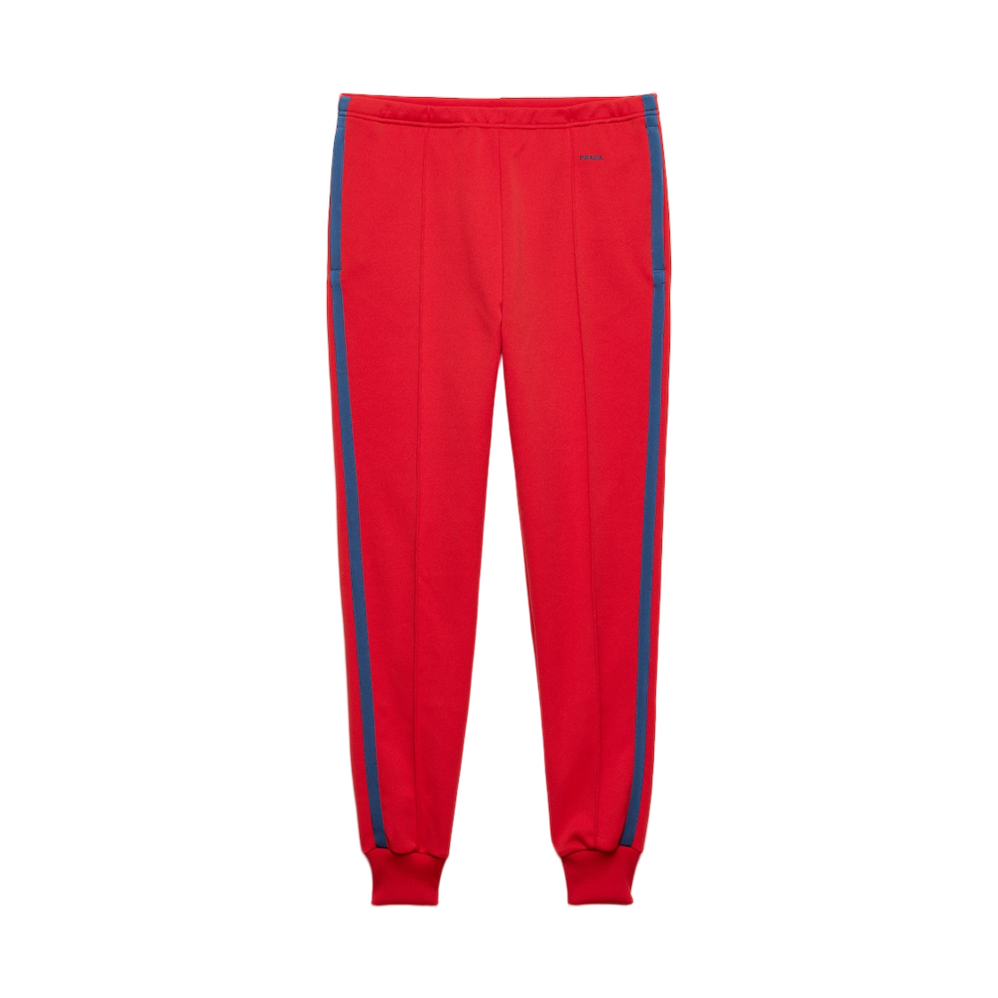 UJP282-18Y6-F0J5N Prada Technical Fabric Pants Red Bright Blue