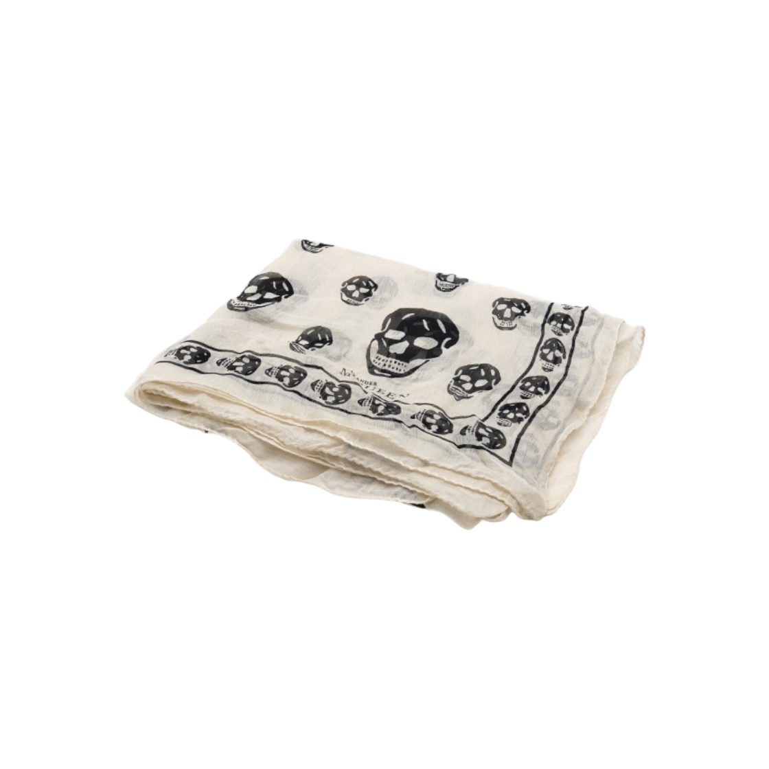 ITNUG9QDTW6J Alexander McQueen Silk Blend Skull Scarf 557717