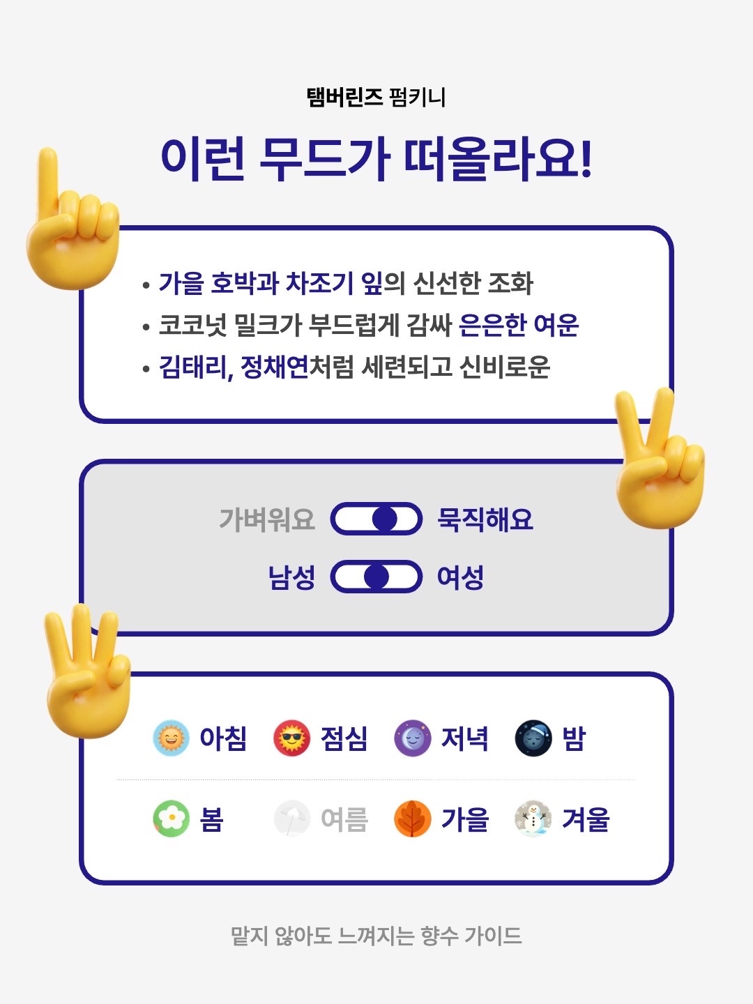 Tamburins Egg Perfume Pumpkini 14ml, Tamburins Shell Perfume Hand Pumkini 15ml 착용 스타일 - 2