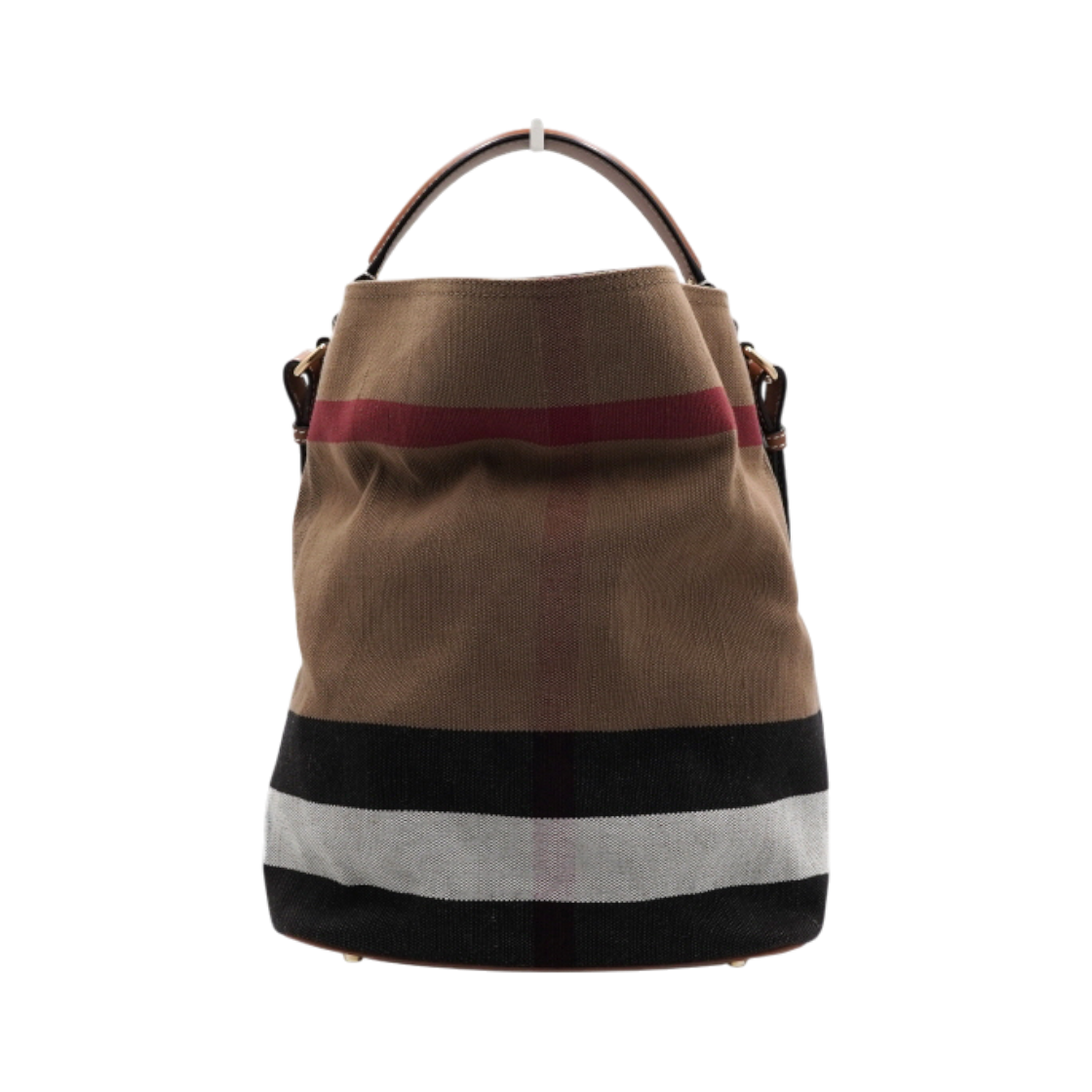 IT3RJ7FN3DEB Burberry Ashby Medium Brown Hobo Shoulder Bag