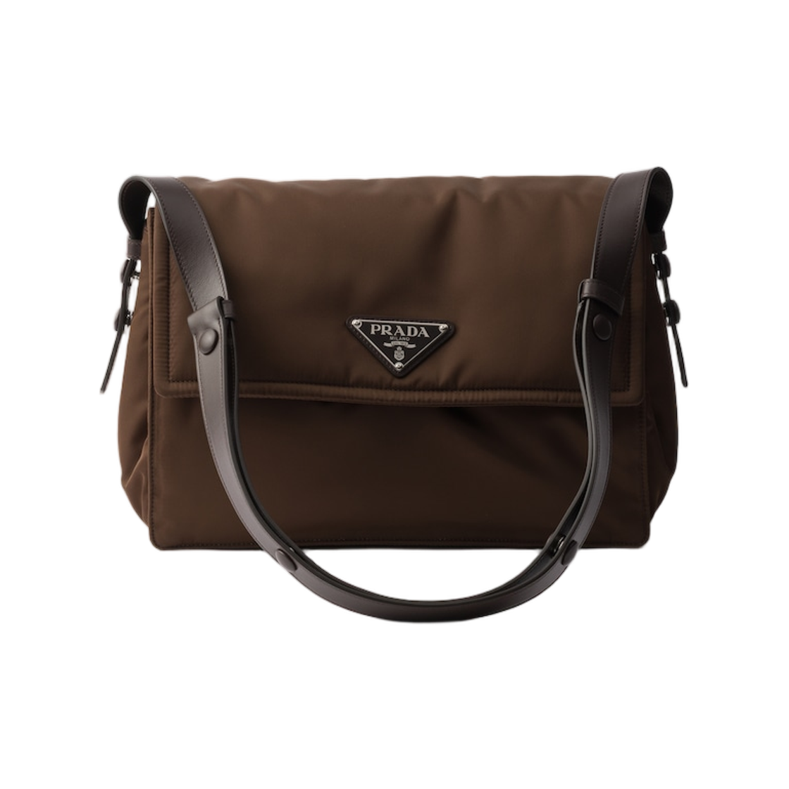 프라다 트래블러 미디움 패딩 리나일론 백 시에나(Prada Traveller Medium Padded Re-Nylon Bag Sienna) - 1