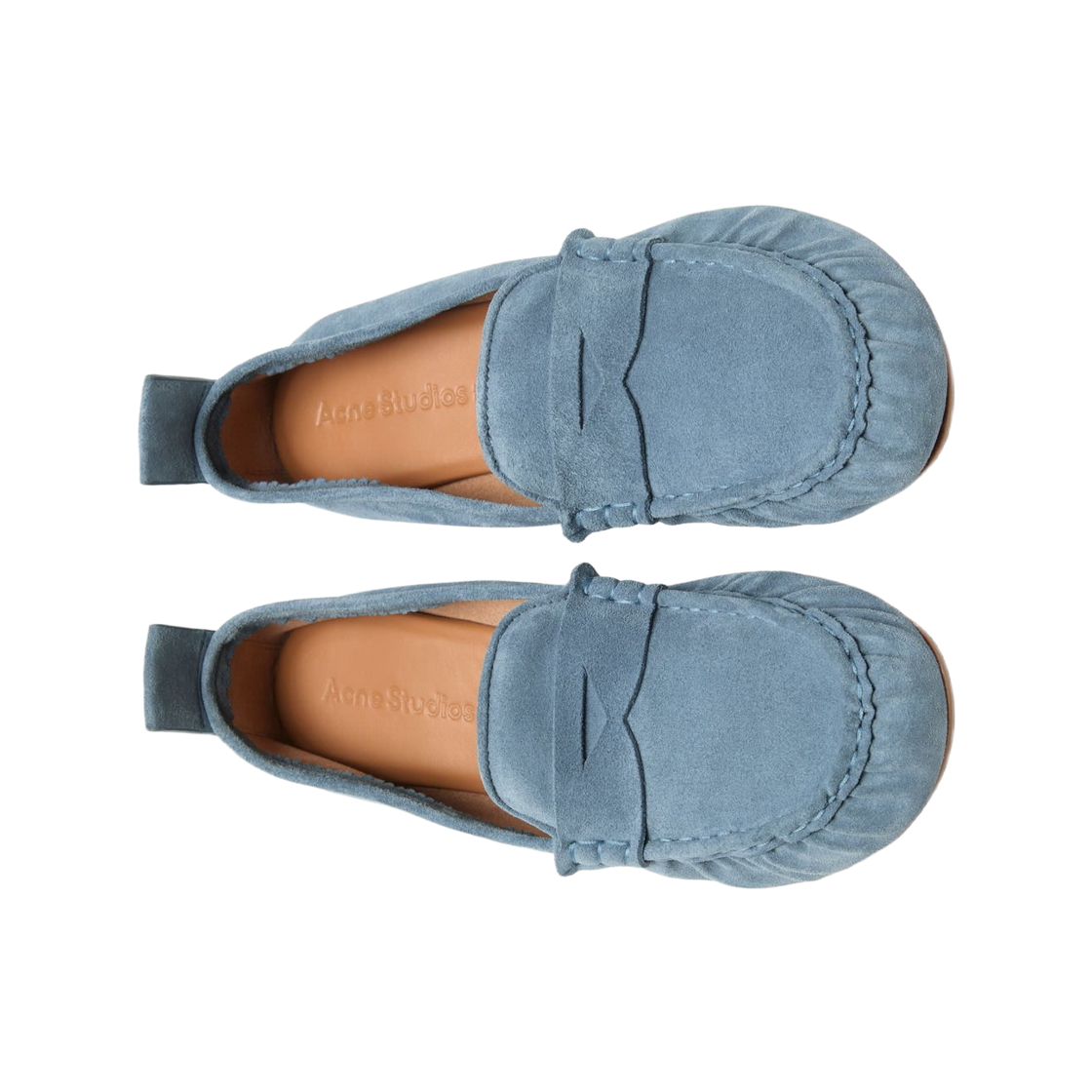 (W) 아크네 스튜디오 스웨이드 로퍼 데님 블루((W) Acne Studios Suede Loafer Denim Blue) - 2