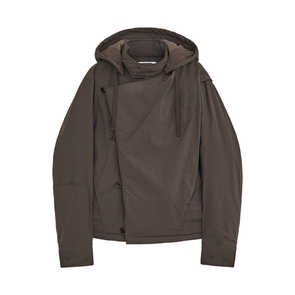 심 드레이프 다이애그널 점퍼 블랙(SYMM Draped Diagonal Jumper Brown)