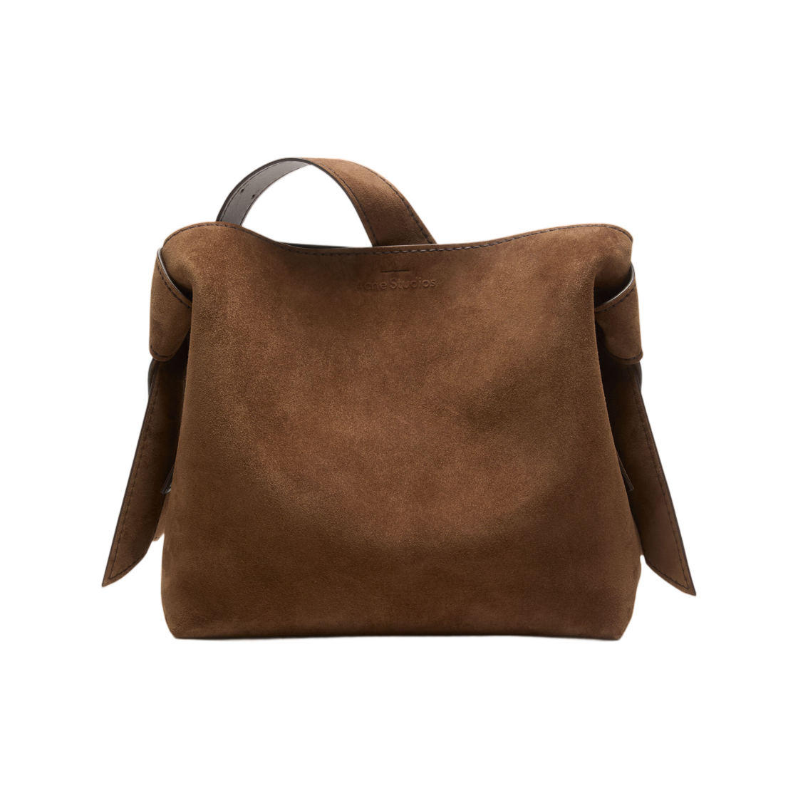 아크네 스튜디오 무스비 스웨이드 미디 백 꼬냑 브라운(Acne Studios Musubi Suede Midi Bag Cognac Brown) - 1