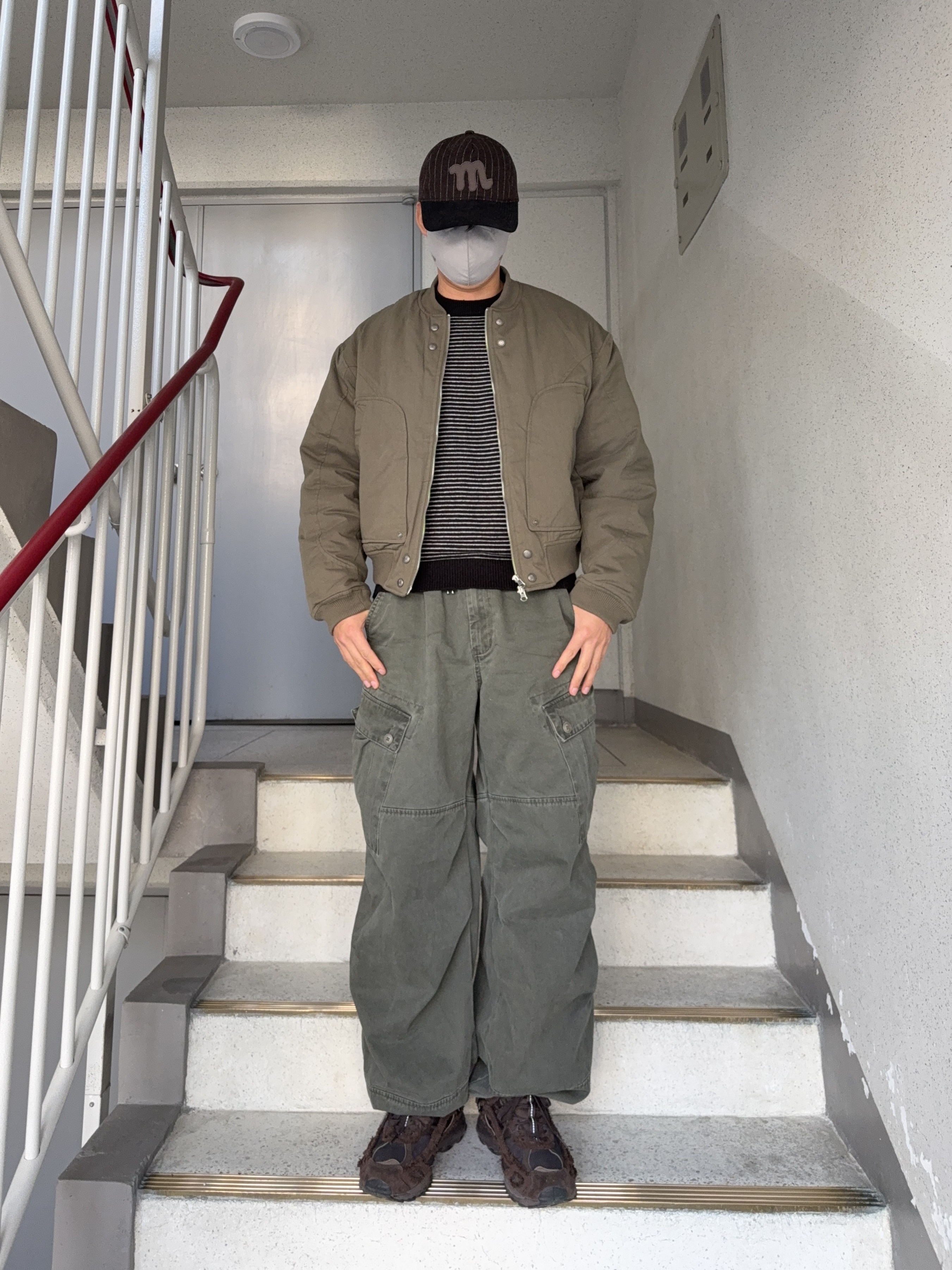 The Coldest Moment Mush Cap Navy, Adidas x Song for the Mute Shadowturf Dark Brown 착용 스타일 - 3