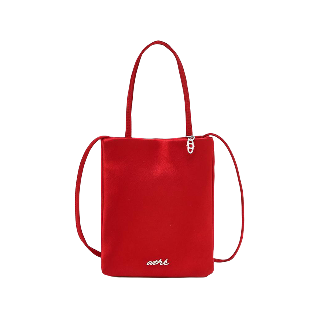 AAWA6E010R2 Athe Vanessabruno Acc Red Polysatin Tote & Crossbody Bag S Normal Red