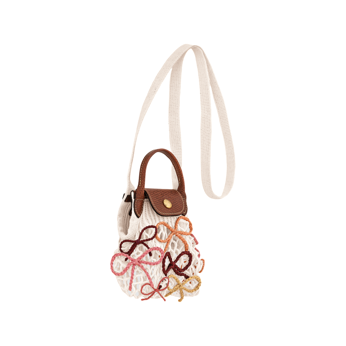 롱샴 르 플리아쥬 컬렉션 메쉬 백 에크루(Longchamp Le Pliage Collection Mesh Bag Ecru) - 2