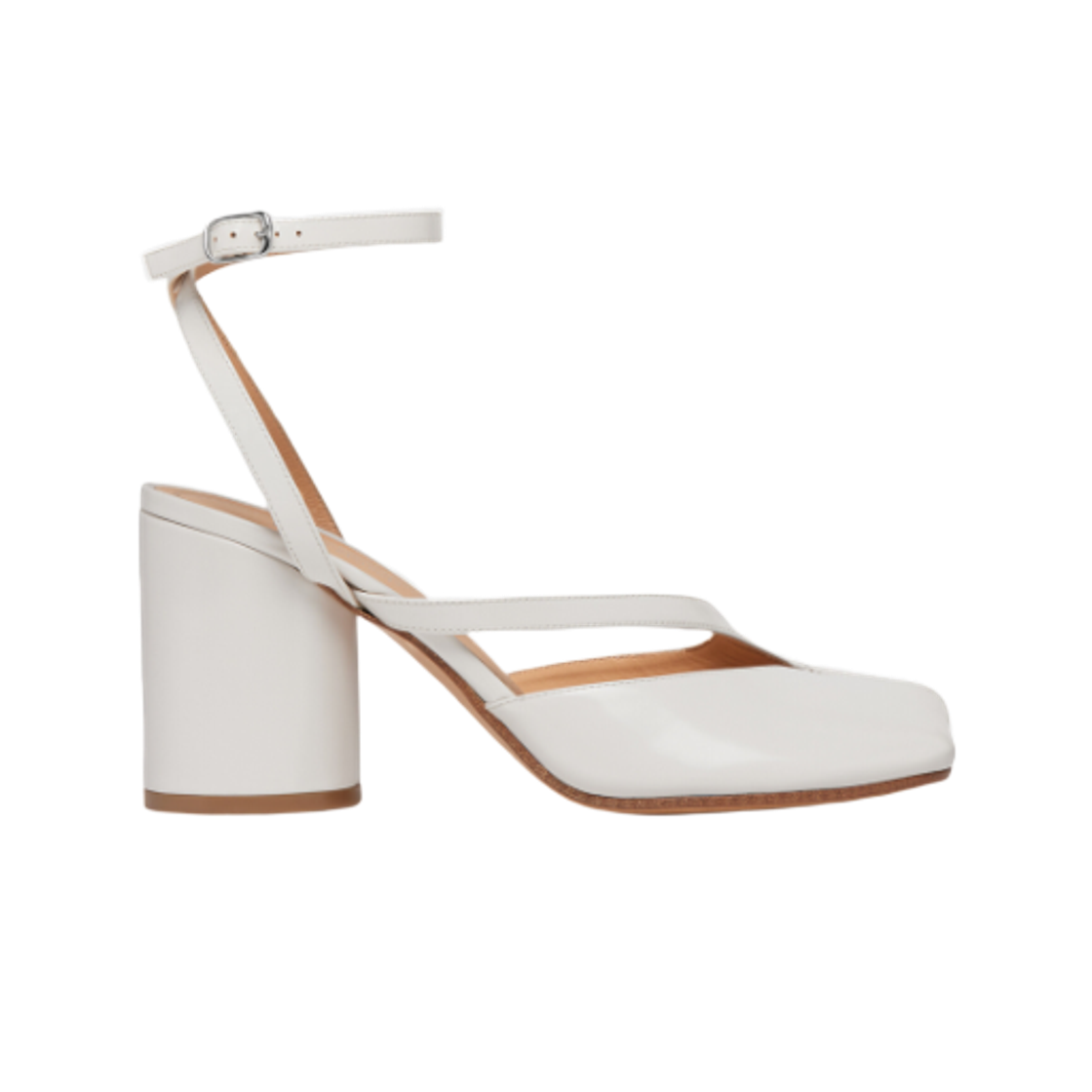 (W) 메종 마르지엘라 타비 펌프 샌들 화이트 샌드((W) Maison Margiela Tabi Pump Sandals White Sand) - 1