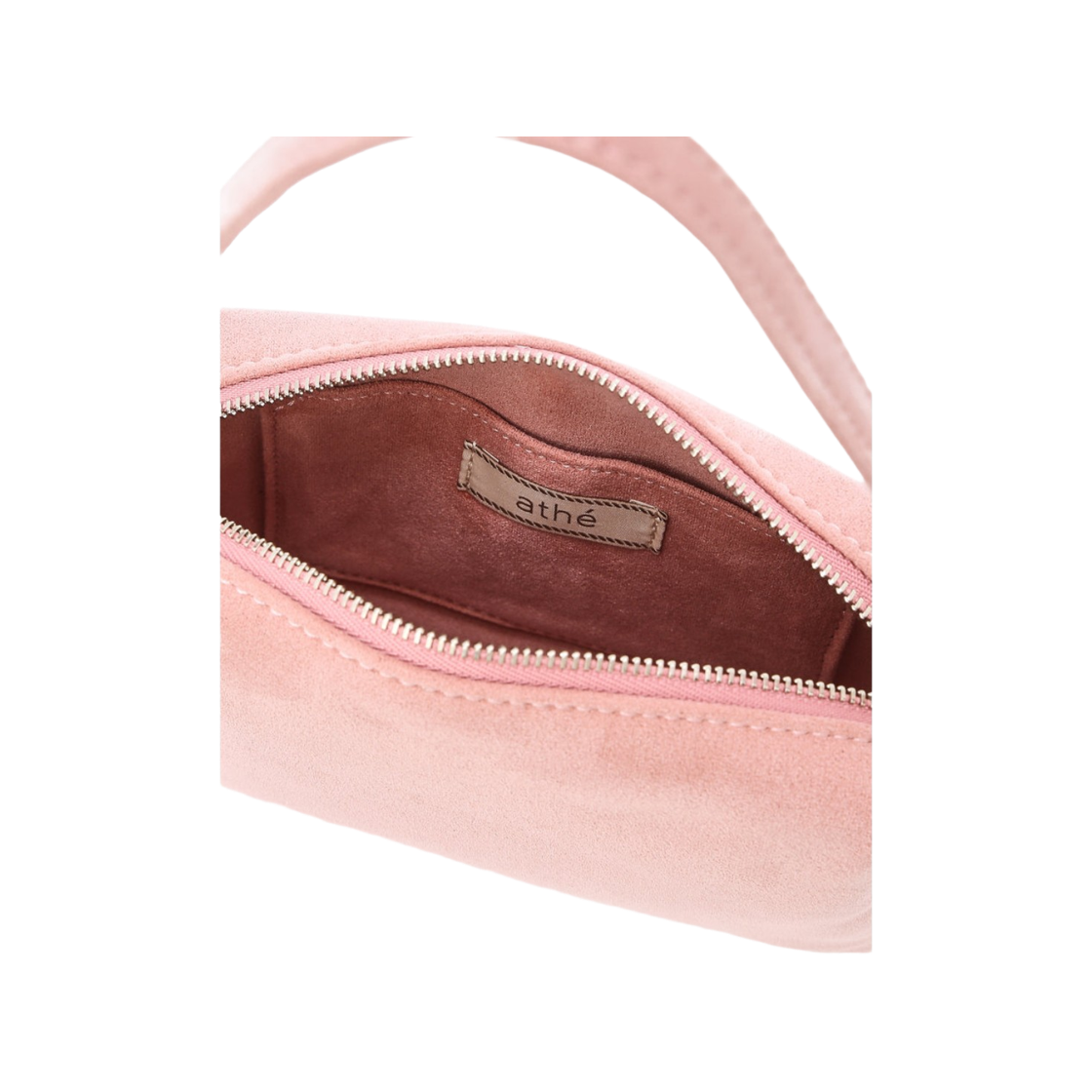 아떼 바네사브루노 액세사리 핑크 스웨이드 패브릭 미니 토트S 핑크(Athe Vanessabruno Acc Pink Suede Fabric Mini Tote Bag S Normal Pink) - 2