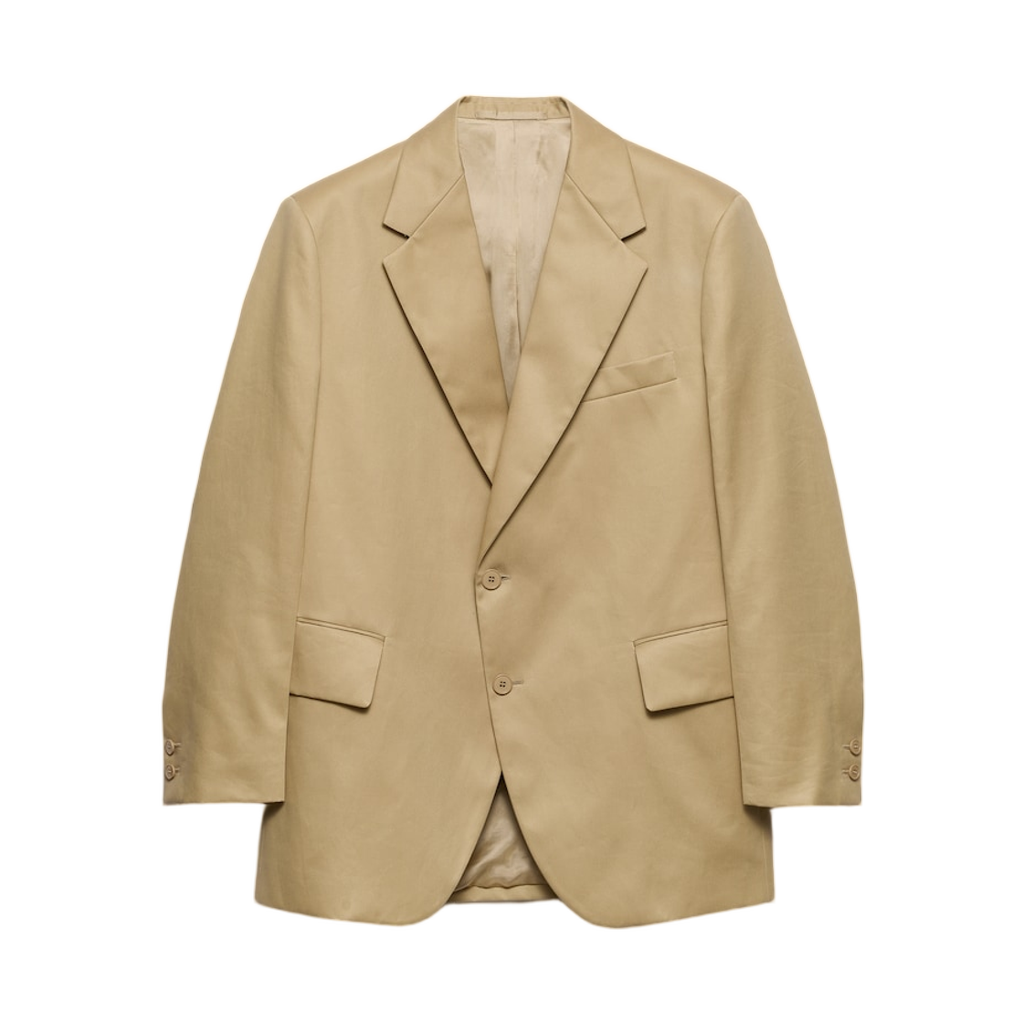 프라다 싱글 브레스티드 코튼 자켓 코드(Prada Single-Breasted Cotton Jacket Cord) - 1