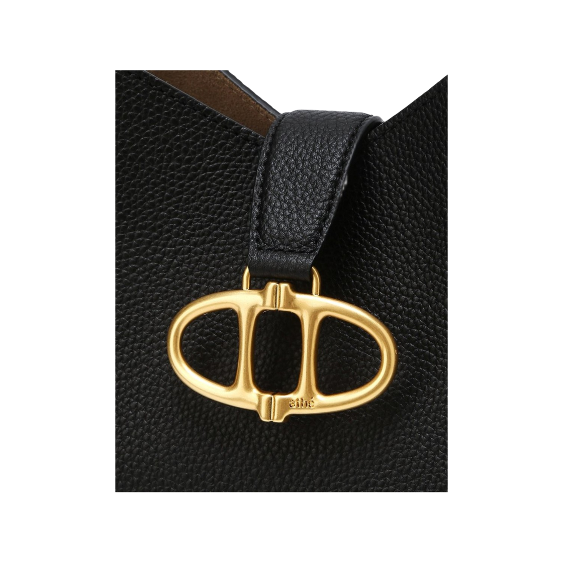 아떼 바네사브루노 액세사리 마롱 블랙 슈렁큰 레더 호보백 M 블랙(Athe Vanessabruno Acc Maron Black Shrunken Leather Hobo Bag M Black) - 5