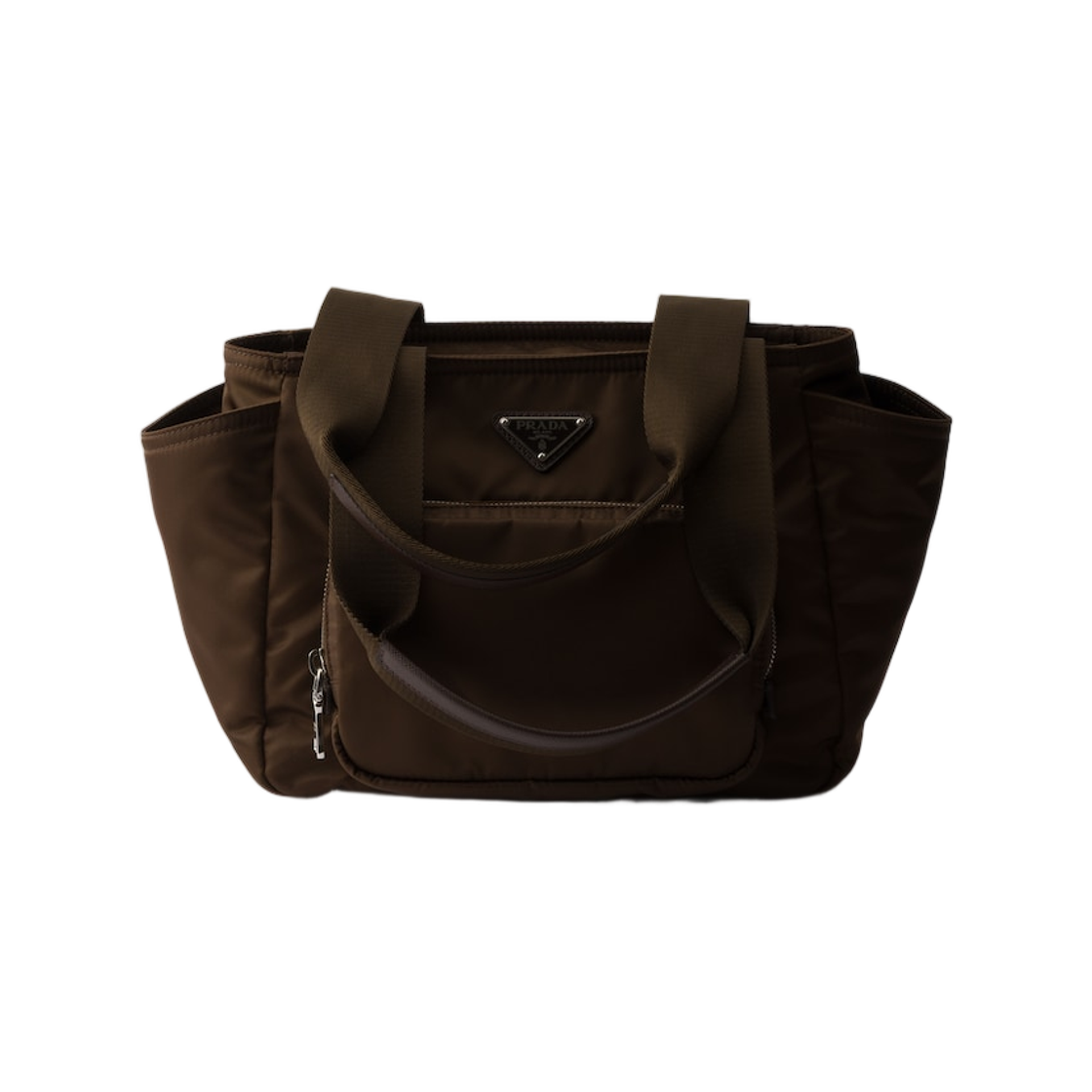 1BG582-RV44-F0038 Prada Re-Nylon Tote Bag Sienna
