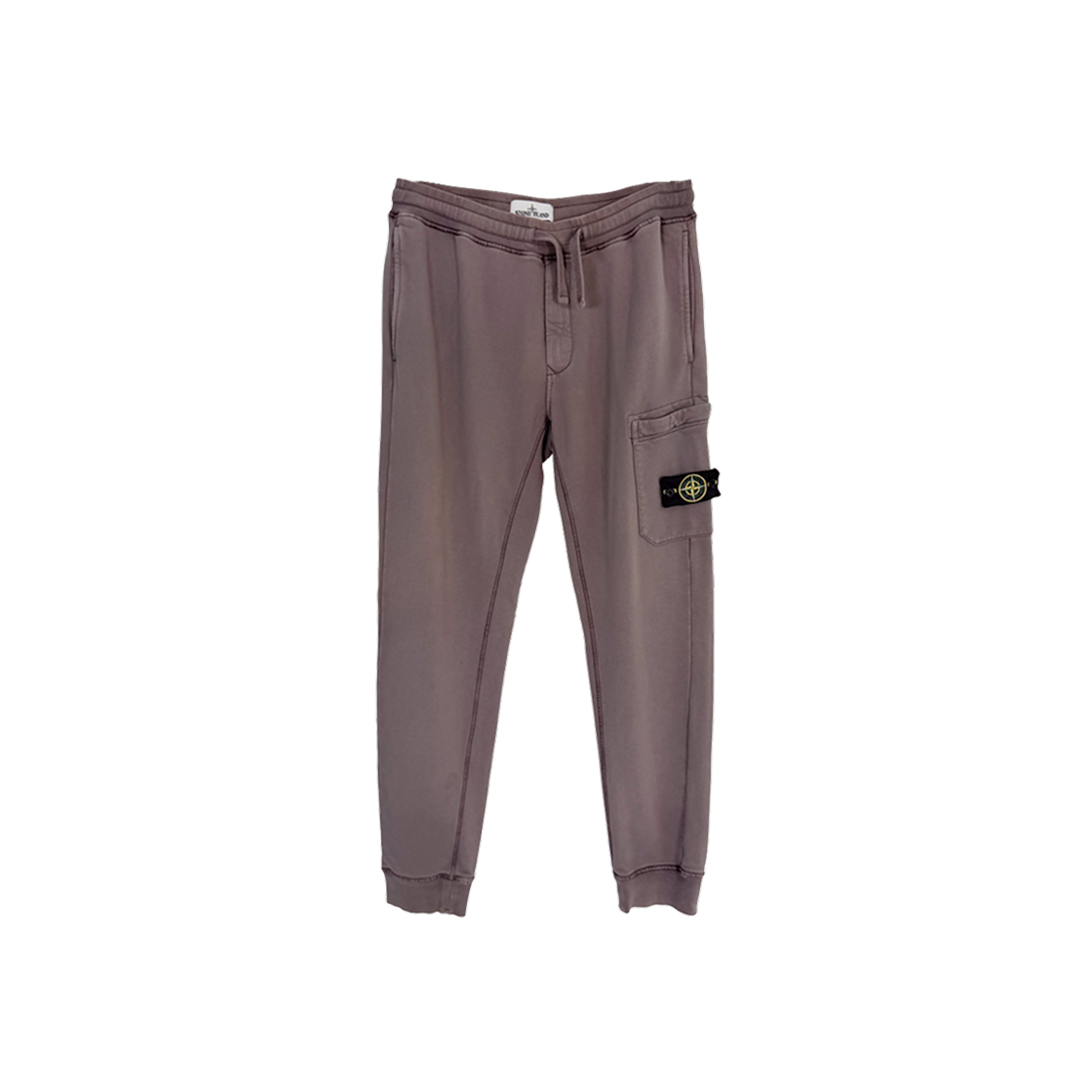 ITP3P4EMSWBN Stone Island Men's Patch Cargo Sweatpants - Steel Grey