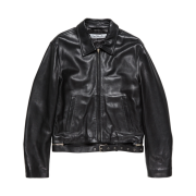 Acne Studios Leather Biker Jacket Black