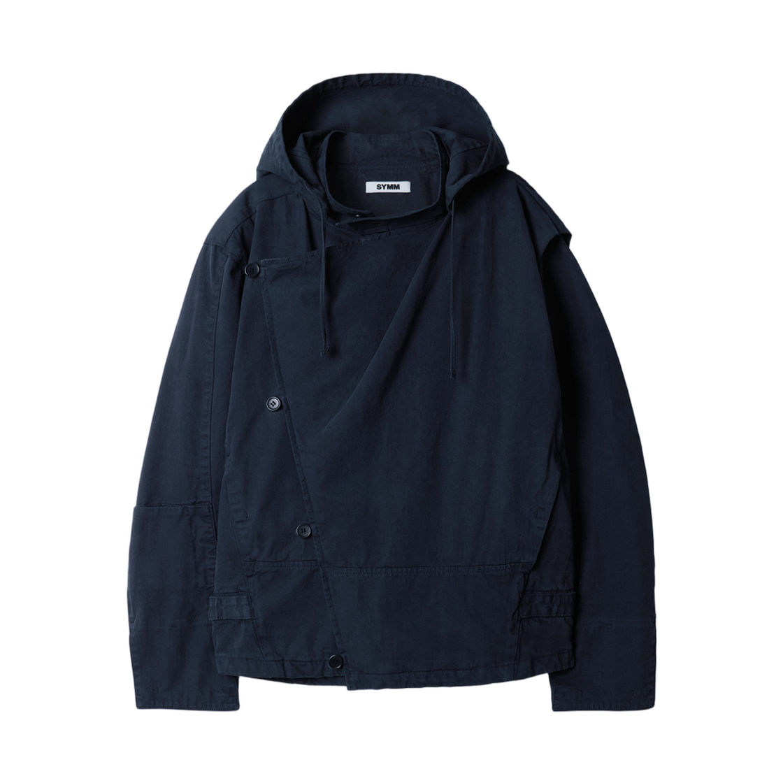 심 드레이프 다이애그널 자켓 네이비(SYMM Draped Diagonal Jacket Navy)