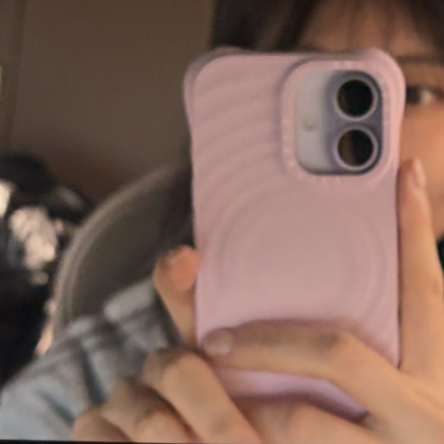 Casetify iPhone Magsafe Ripple Case Primrose Pink 착용 스타일