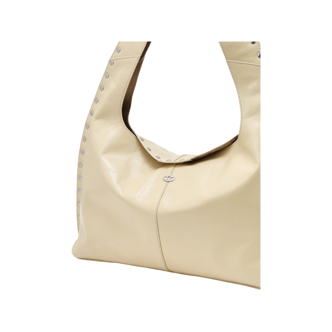 아떼 바네사브루노 액세사리 마롱 소프트 레몬옐로우 스터드 마롱소프트 숄더백 M 라이트 옐로우(Athe Vanessabruno Acc Maron Soft Lemon Yellow Stud Maron Soft Shoulder Bag M Light Yellow) - 4