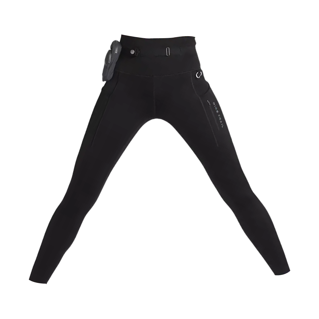 FN2665-010 (W) Nike Trail Go High-Waisted 7/8 Leggings with Pockets Black Dark Smoke Grey - Asia